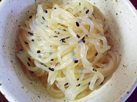 脱☆痛風　さっぱりピリ辛「しらたき」で中華麺！！